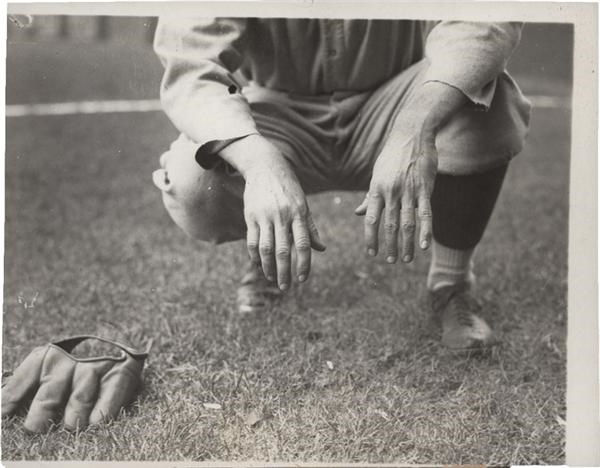 Memorabilia Baseball Photographs - Singles - Walter Johnson's Hands (1925)