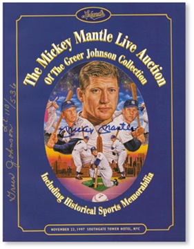 - Mickey Mantle Limited Edition Signed Auction Catalog