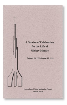 Mickey Mantle - 1995 Mickey Mantle Funeral Program
