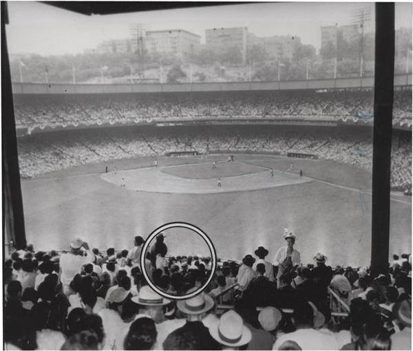 Memorabilia Baseball Photographs - Singles - Man Shot and Killed During Game at Polo Grounds (1950)