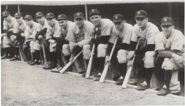 Memorabilia Baseball Photographs - Singles - Detroit Tigers Line-Up (1940)