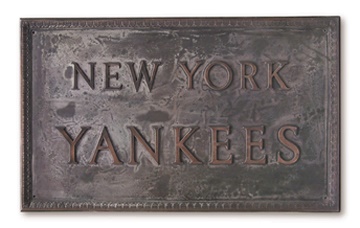 Yankee Stadium Bronze Entrance Sign (21x36")