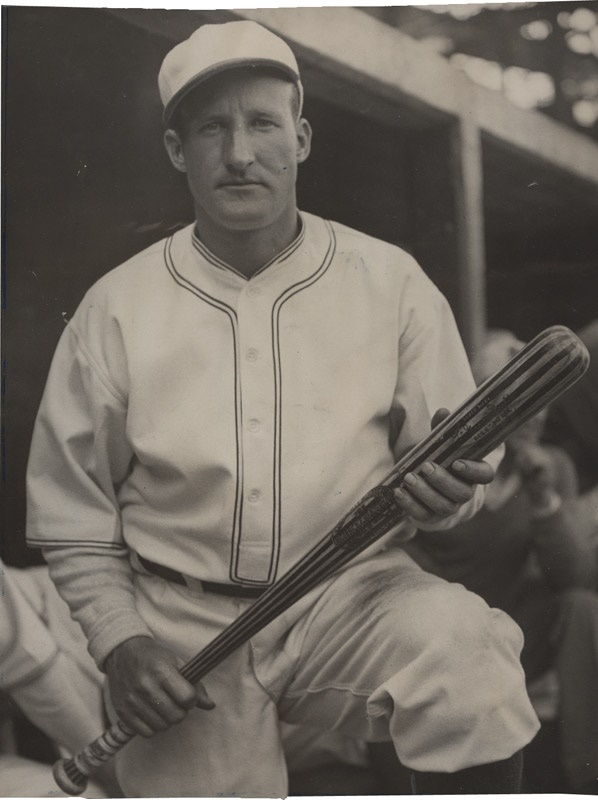 Goose Goslin Holds Famous Bat (1932)