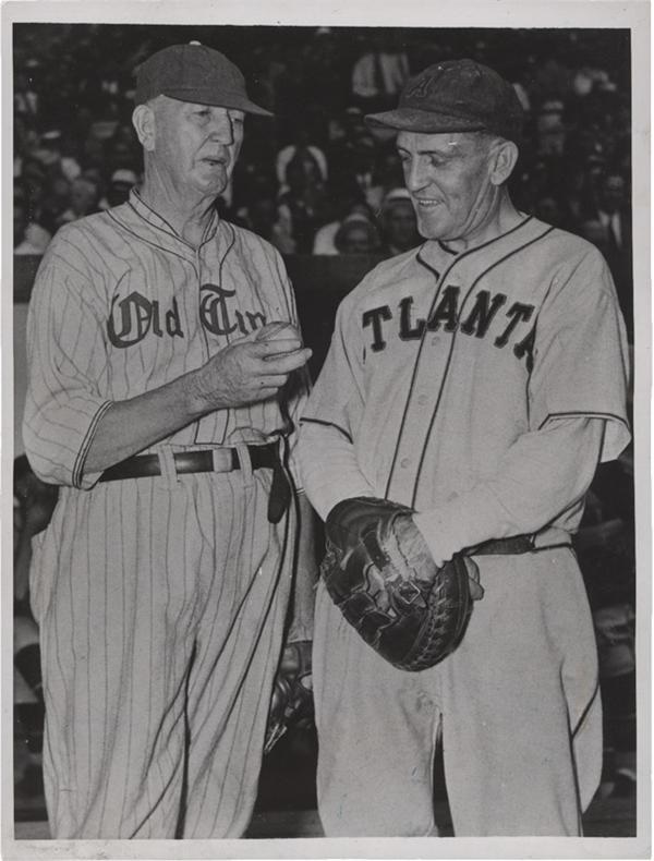 Memorabilia Baseball Photographs - Singles - Cy Young with Battery Mate (1937)