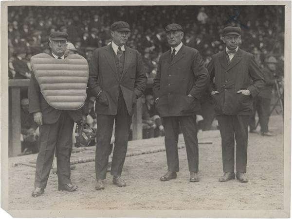Memorabilia Baseball Photographs - Singles - World Series Umpires with Bill Klem (1920)