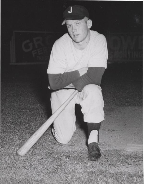 Memorabilia Baseball Photographs - Singles - Mickey Mantle with Joplin (1950)