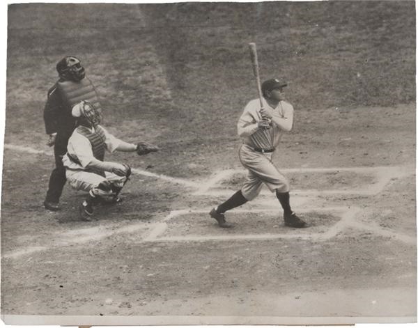 Memorabilia Baseball Photographs - Singles - Babe Ruth's Opening Day Home Run (1932)
