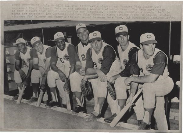 Memorabilia Baseball Photographs - Singles - Cincinnati Reds in All-Star Game (1965)