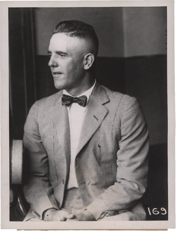 Memorabilia Baseball Photographs - Singles - Eddie Cicotte on Trial (1920's)