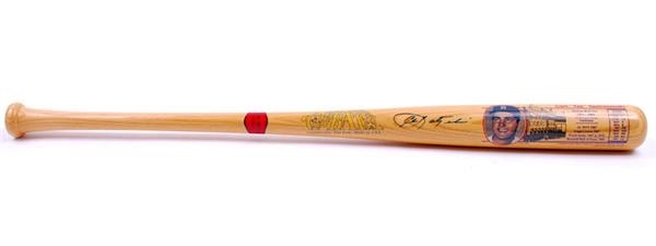 Autographs Baseball - Carl Yastrzemski Signed Ltd Ed Cooperstown Decal Bat