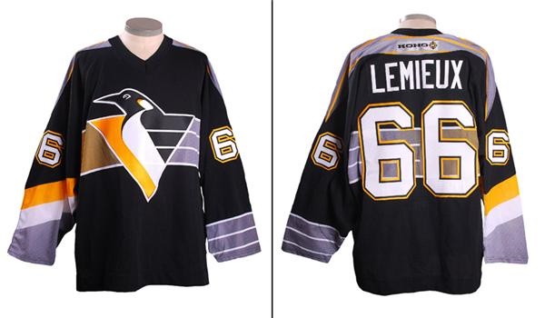 Hockey Equipment - 2000-01 Mario Lemeiux Pittsburgh Penguins Game Worn Jersey