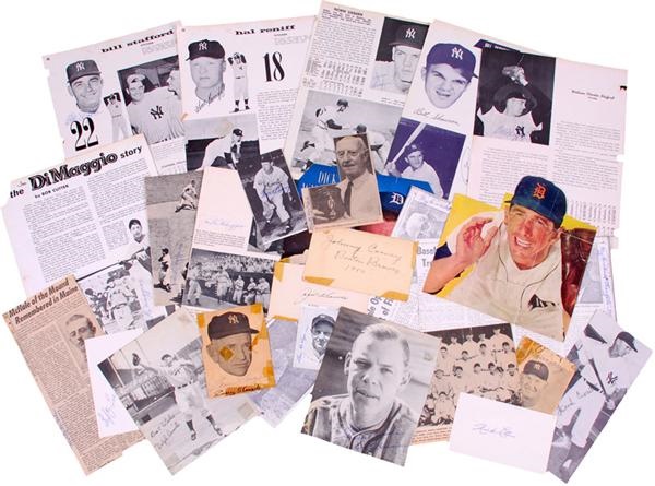Baseball Autographs - 1950's & 1960's NY Yankee & More Autographs (75)