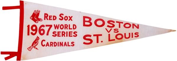 1967 Boston Red Sox vs St Louis Cardinals World Series Pennant