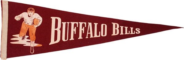 Football - Rare 1940's Buffalo Bills AAFC Pennant