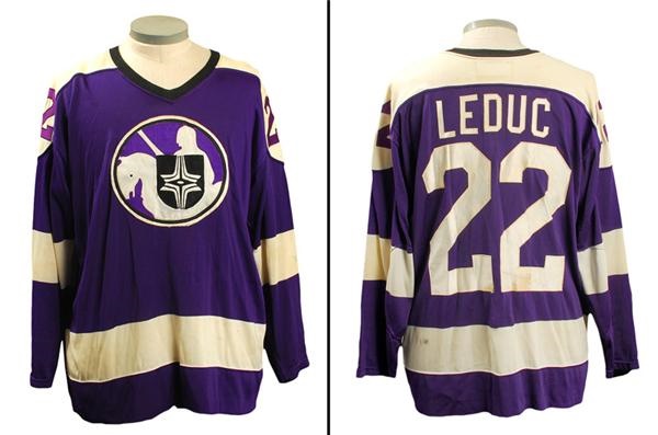 Hockey Equipment - Circa 1974-75 Rich Leduc Cleveland Crusaders WHA Game Worn Jersey