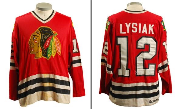 - 1980-81 Tom Lysiak Chicago Blackhawks Game Worn Jersey