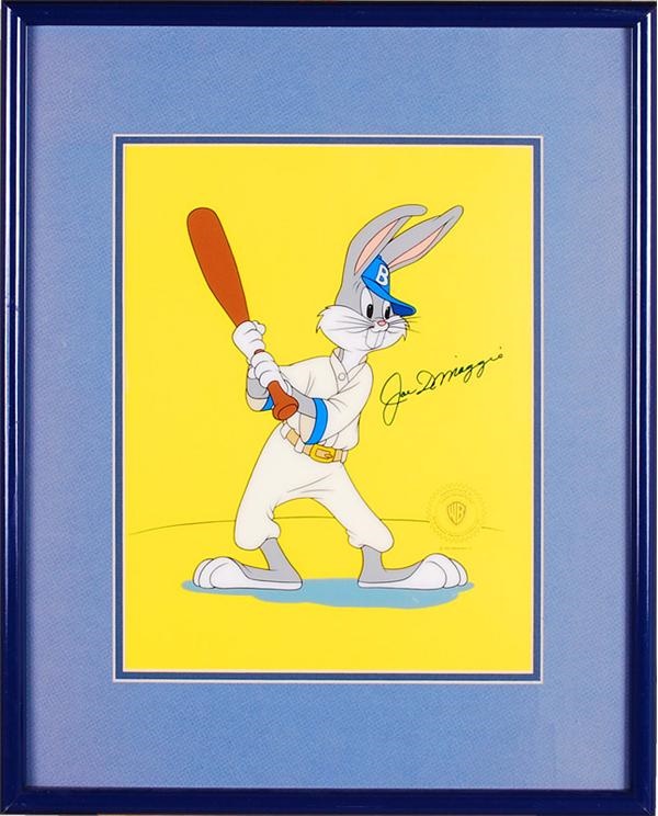 - Joe DiMaggio Signed Bugs Bunny Cell