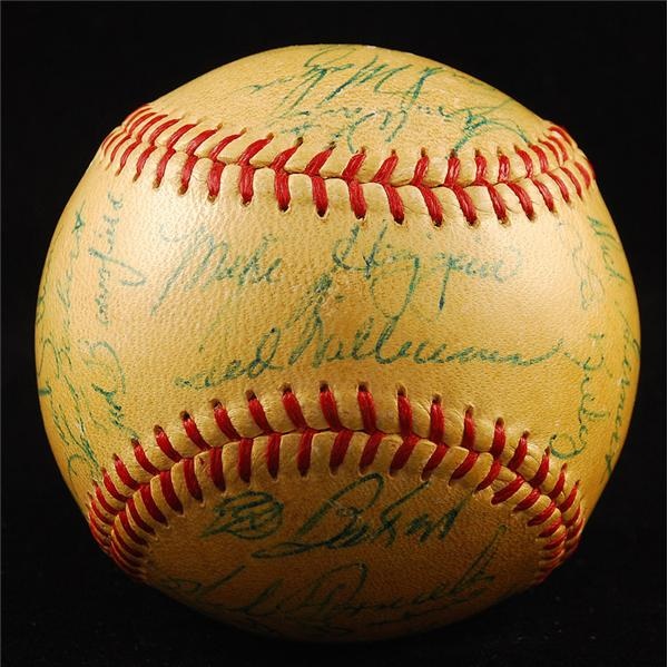 - 1958 Boston Red Sox Team Signed Baseball