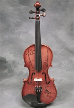 Guitars and Equipment - Three Tenors Signed Violin