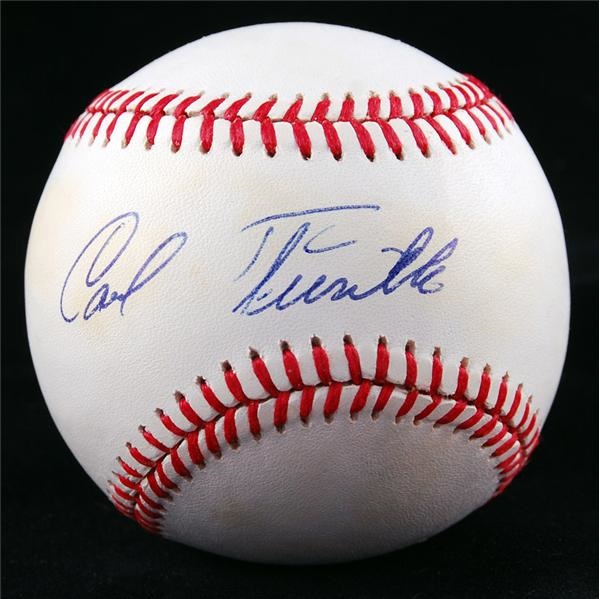 - Carl Furillo Brooklyn Dodgers Great Single Signed Baseball