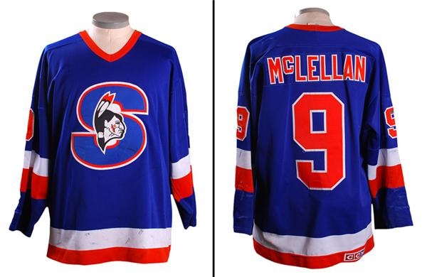 1987-88 Todd McLellan Springfield Indians AHL Game Worn Jersey