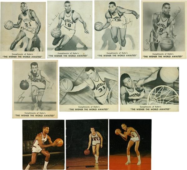 - 1961-1964 Cincinnati Royals Kahns Basketball Cards (10)