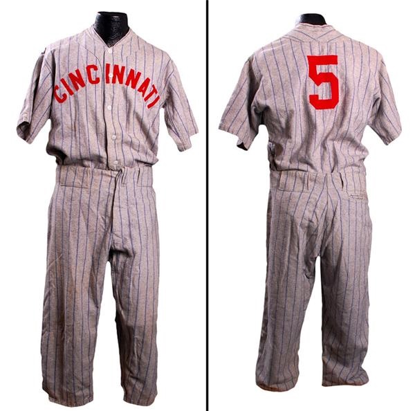 Ernie Davis - Cincinnati Baseball Jersey and Pants (1940s)