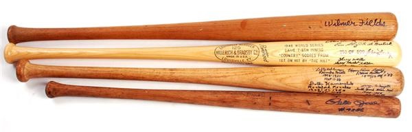 Baseball Autographs - Better Autographed Baseball Bat Collection (4)