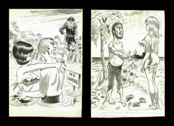 - 1950's Bill Ward Original Cartoon Collection (8)