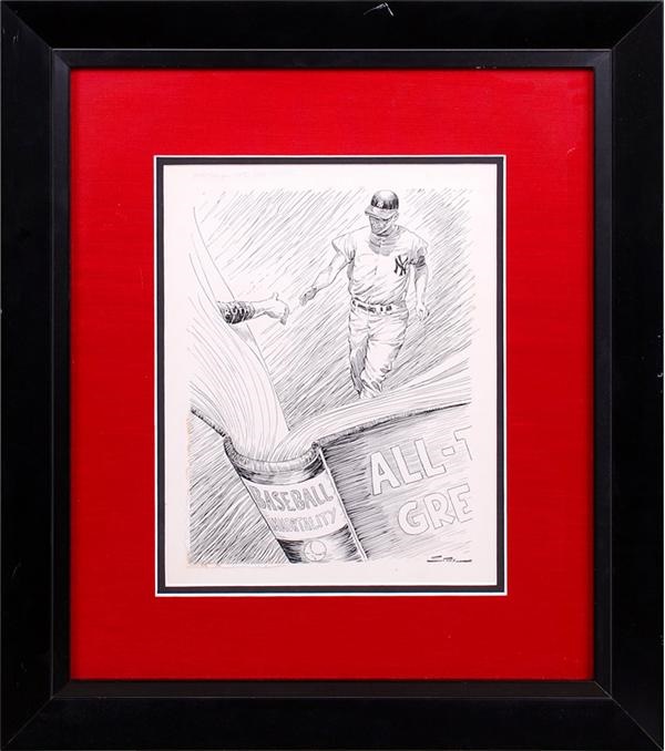 - Roger Maris 61st Home Run Original Artwork by Bruce Stark