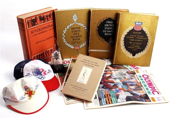 - Olympic Memorabilia Collection with Official Reports 1920-2002