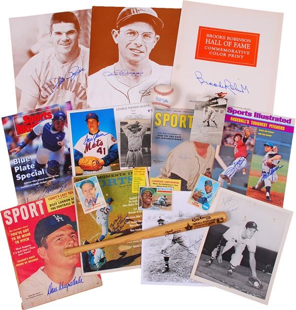 Baseball Autographs - Massive Baseball Autograph Collection with HOFers