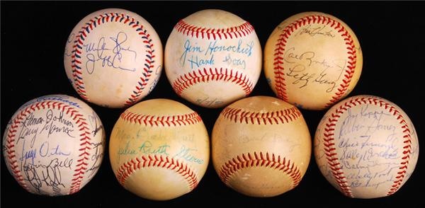 - Multi-Signed Baseballs Collection
