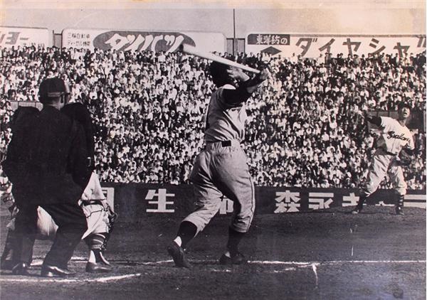 Ernie Davis - Large Sadaharu Oh First Homerun Photo that Hung in Giants Stadium