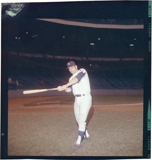 - 1969 Thurman Munson 1st Day as Yankee Color Negative