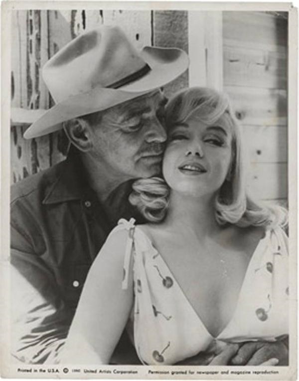 Rock And Pop Culture - Marilyn Monroe and Clark Gable "The Misfits" Promo Photo (1960)