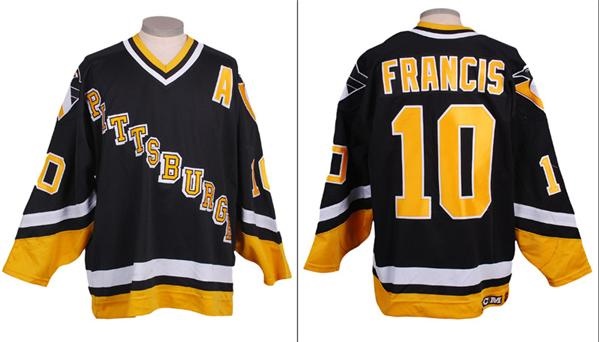 Circa 1993-94 Ron Francis Pittsburgh Penguins Game Worn Jersey