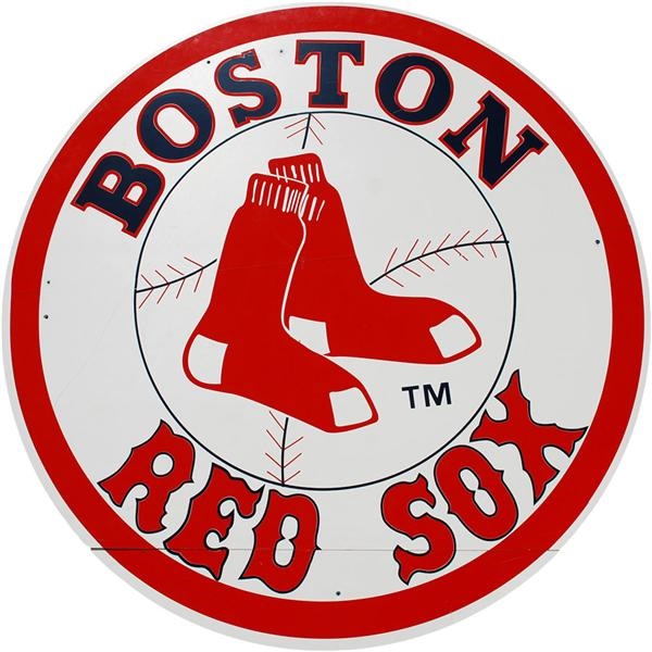 Ernie Davis - Fenway Park Boston Red Sox Sign That Hung Inside Gate D