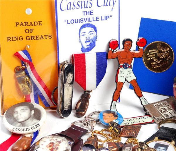 - Muhammad Ali Boxing Pins, Charms, and Keychains