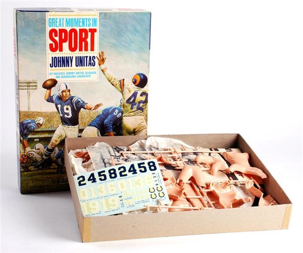 - Johnny Unitas Football Aurora Model in Original Box