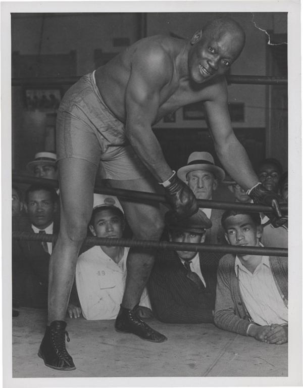 - Early Jack Johnson Boxing Photograph