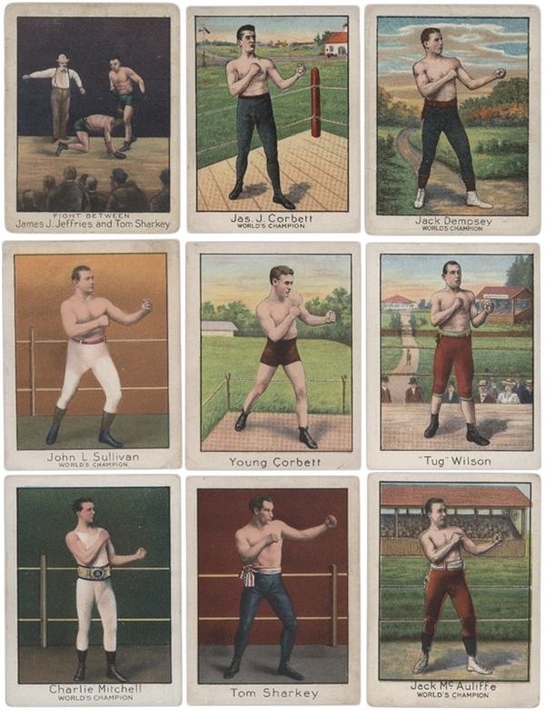 T220 Boxing Tobacco Card Set w/ Silver Borders (53)