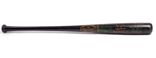 Ernie Davis - 1973 New York World Series Black Bat