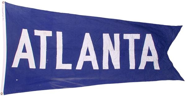 Vintage Wrigley Field Chicago Stadium Flag for Atlanta Braves