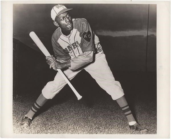 - Satchel Paige Negro League KC Monarchs Photograph (1943)