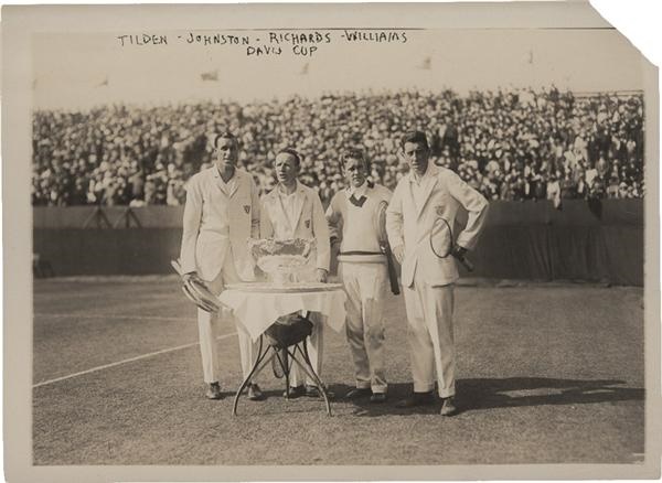 - Tennis Davis Cup Photograph with Bill Tilden by Bain (1922)