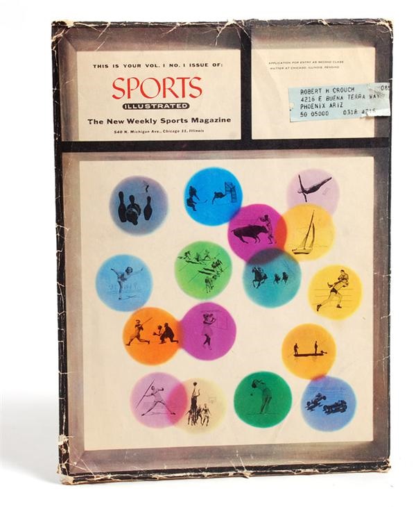 - 1954 First Issue of Sports Illustrated with Rare Original Mailing Envelope