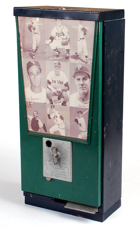 - 1950's Baseball Exhibit Card Vending Machine