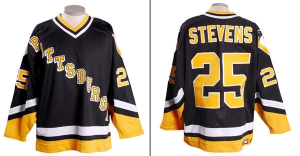 Hockey Equipment - Circa 1993-94 Kevin Stevens Pittsburgh Penguins Game Worn Jersey