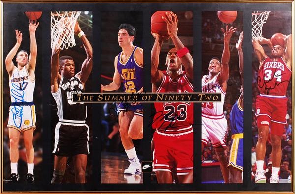 - "The Summer of Ninety Two" Poster Signed by Michael Jordan and Others